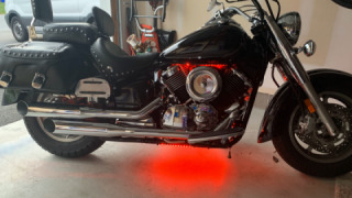 Yamaha V Star 1300 - V Star 1100. hubby’s bike