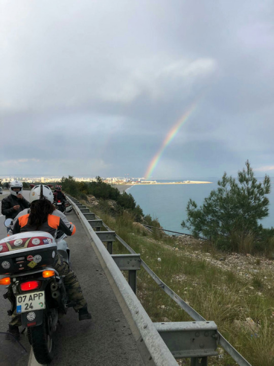 Riding to the rainbow??