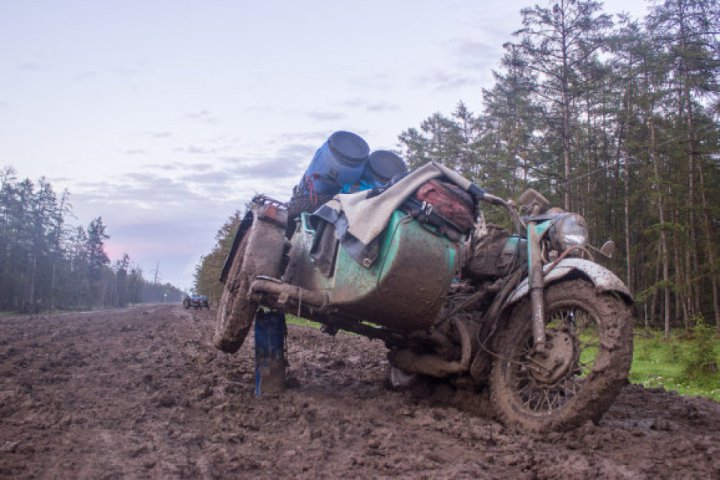 A trip around the world on the Ural