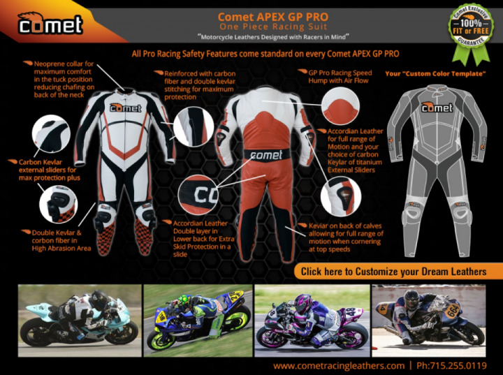 Comet Racing Leathers