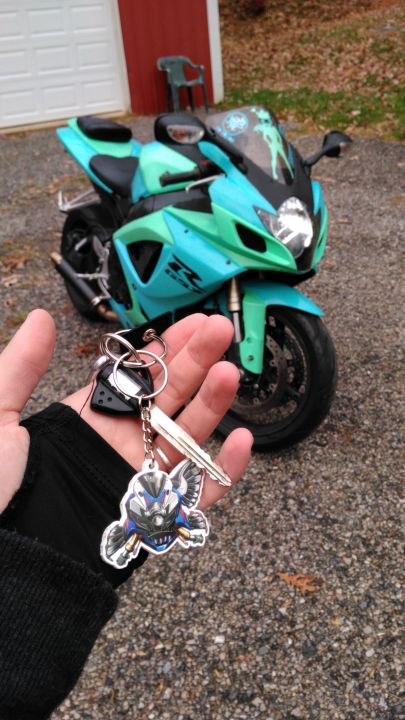 GSXR 600 Key Chain