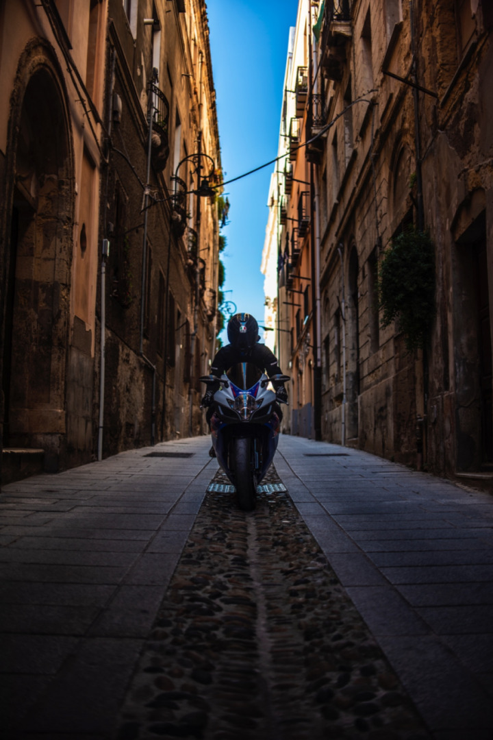 Riding around the “Old Cagliari”.