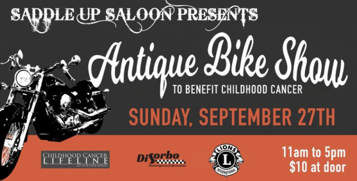 Antique Bike Show to benefit Childhood Cancer