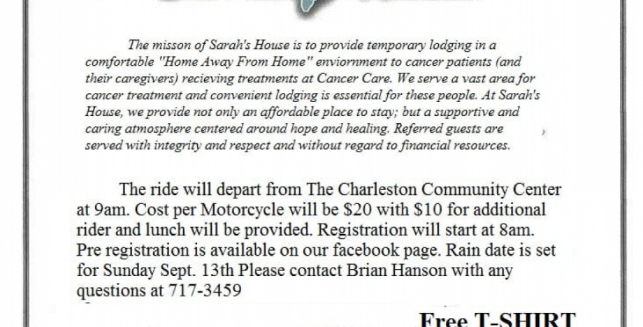 5th Annual Ride For Sarahs House