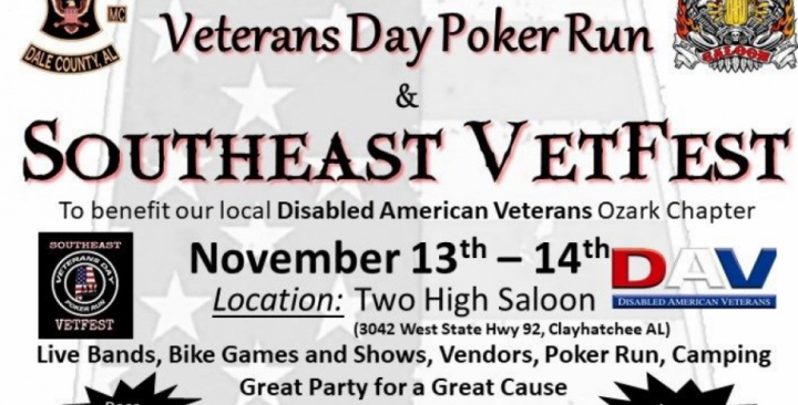 19th Annual Veterans Day Poker Run & Southeast Vetfest