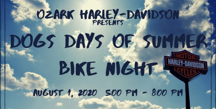 Dog Days of Summer Bike Night - Saturday, August 1, 2020