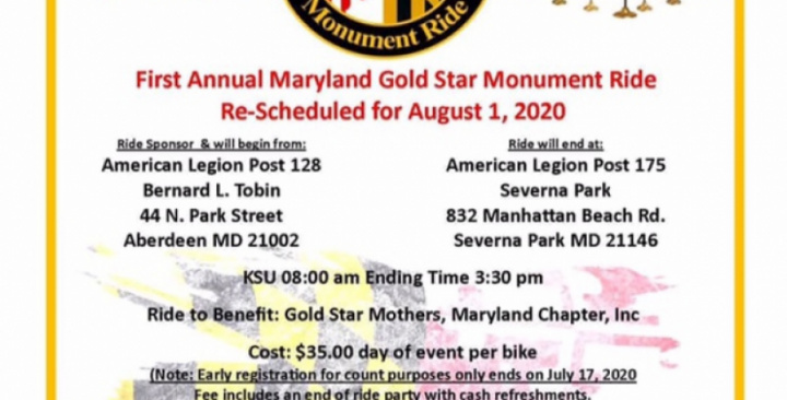 First Annual Gold Star Monument Ride