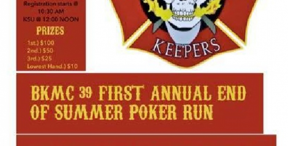 First Annual End of Summer Poker Run