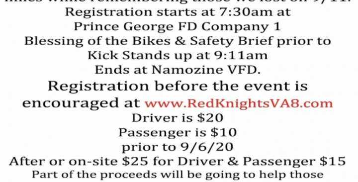 4th Annual 9/11 Ride