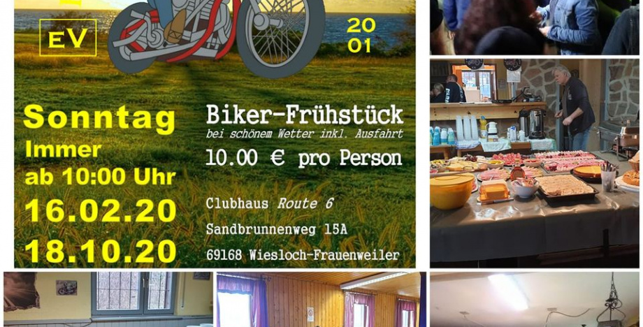 Bikerfrühstück zu Saisonende