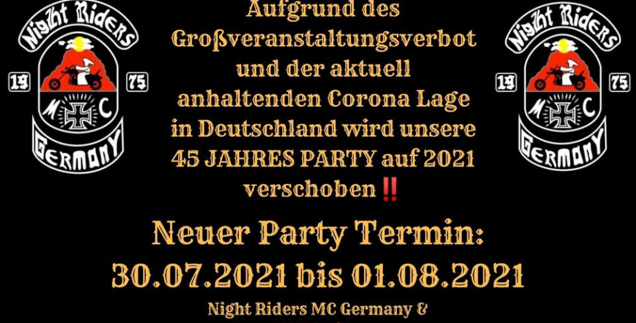 45 (+1) Jahre Night Riders MC Germany