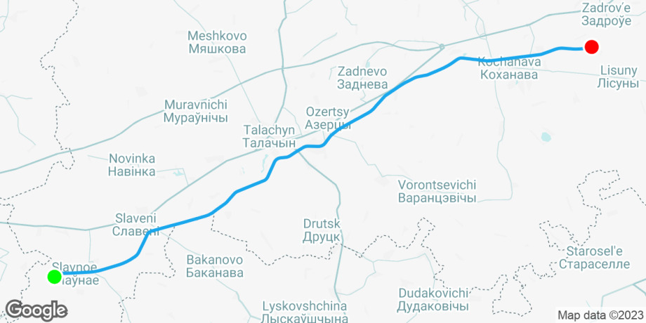 Route map preview