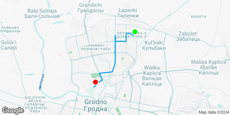 Route map preview