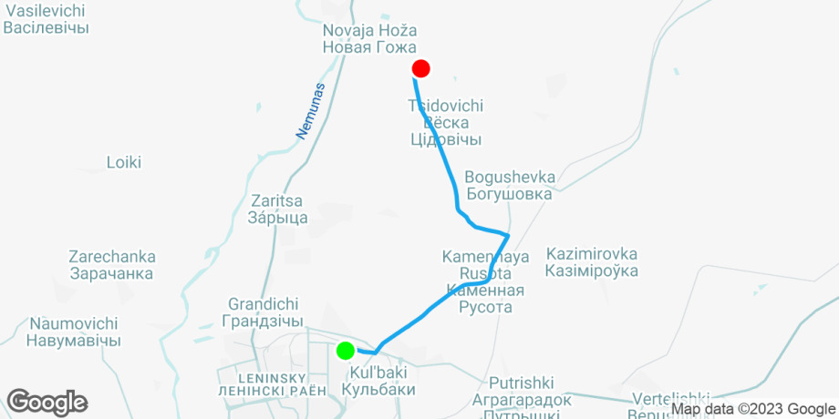 Route map preview