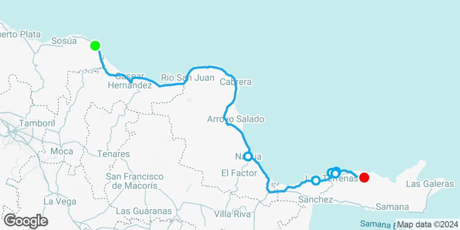 Route map preview