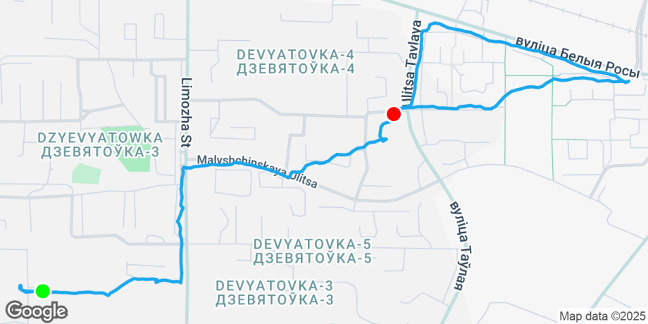 Route map preview