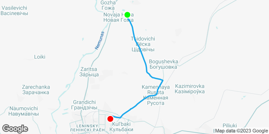 Route map preview