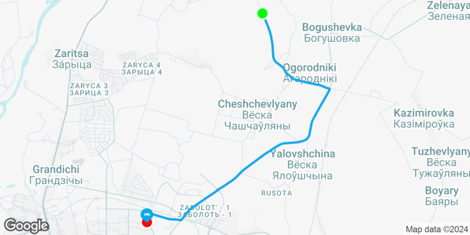 Route map preview