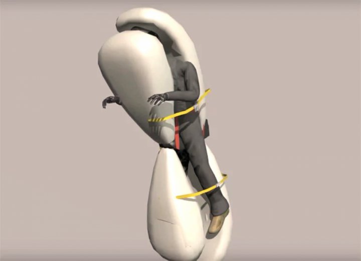 The concept of the airbag ejection seat promises to increase the safety of motorcycles