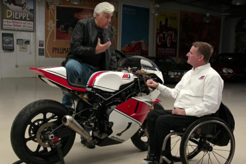 Wayne Rainey's MotoAmerica YZF-R1 Custom zips into Jay Leno's Garage