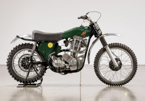 An old motocross BSA/JAP 1952 bike