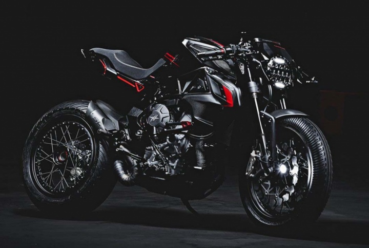 MV Agusta 800 Dragster Blackout by Valter Moto