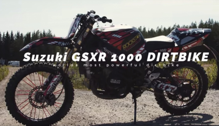 Off-road Suzuki GSX-R1000 custom bike