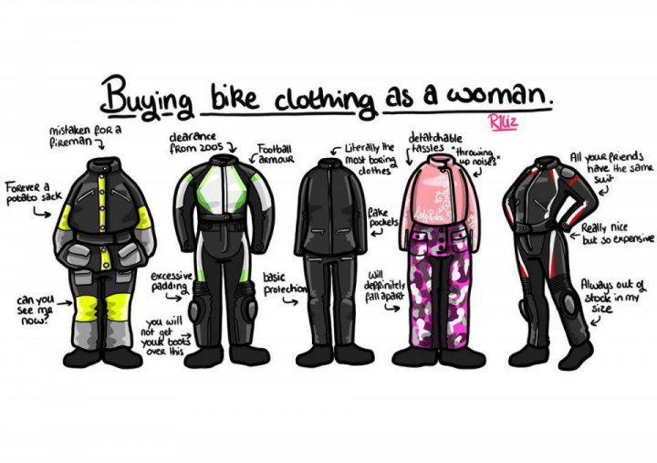 Ladies, need new motorcycle gear? Follow these five shopping tips