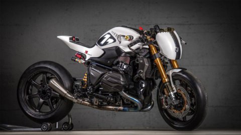 VTR Customs: BMW R1200R White Venom NOS racing custom