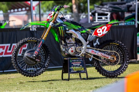 Adam Cianciarulo and his Kawasaki KX250