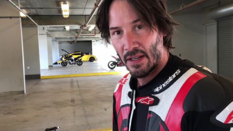 RVF750R RC45 Laps With Keanu Reeves