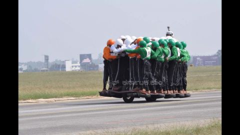 Indian Army Tornadoes Motorcycle Team | 58 men on 500cc Royal Enfield